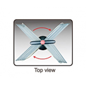 X-Style Flip and Find Display Carousel - Top View