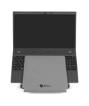 Click to enlarge Ergo T-340 Laptop Stand - With Laptop Front View