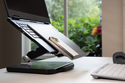 Click to enlarge Ergo T-340 Laptop Stand - In Use