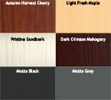 Click to enlarge DIADEM Return Table Tops - Six Colour Options