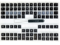 Click to enlarge Kinesis Advantage360 Contoured Keyboard - Optional QWERTY PBT Keycap Sets
