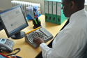 Click to enlarge Maltron Single Hand (Left) Keyboard In Use